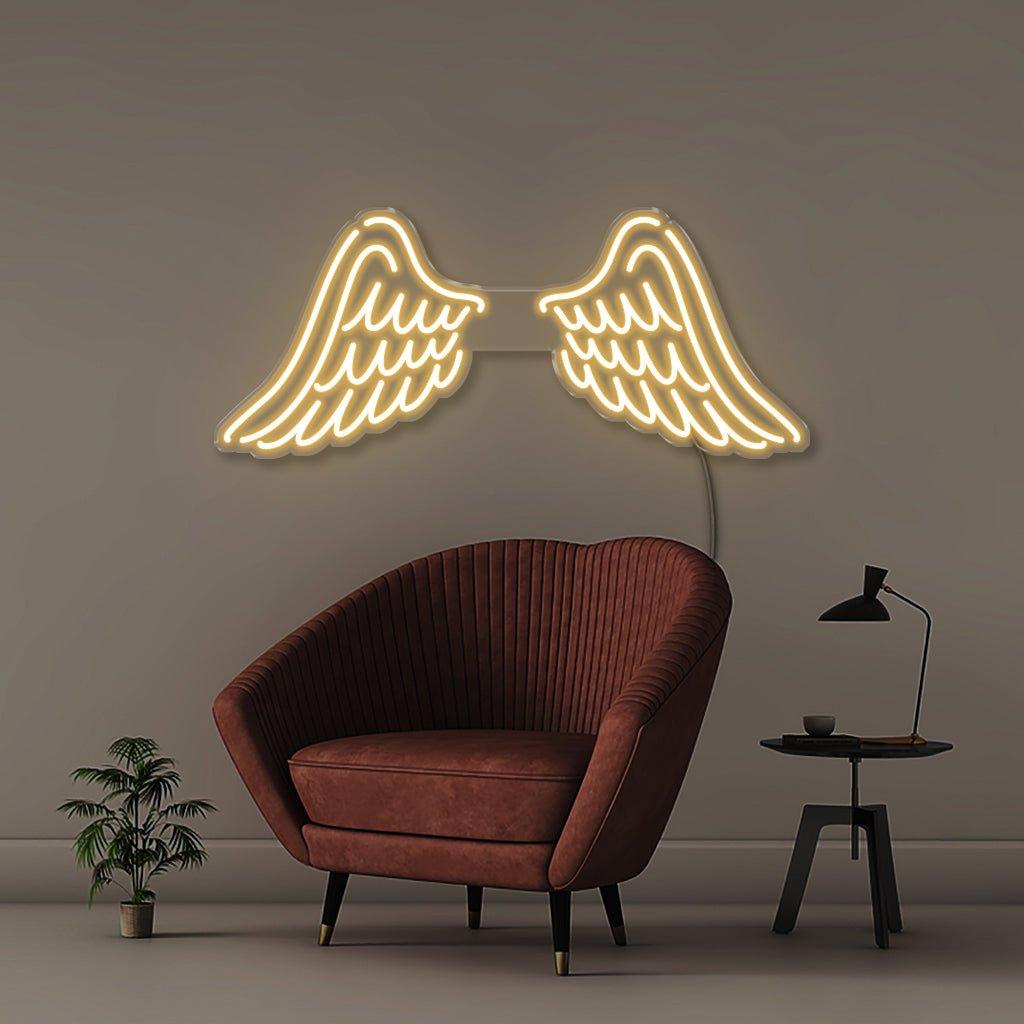 Wings - Neonific - LED Neon Signs - 30" (76cm) - Warm White