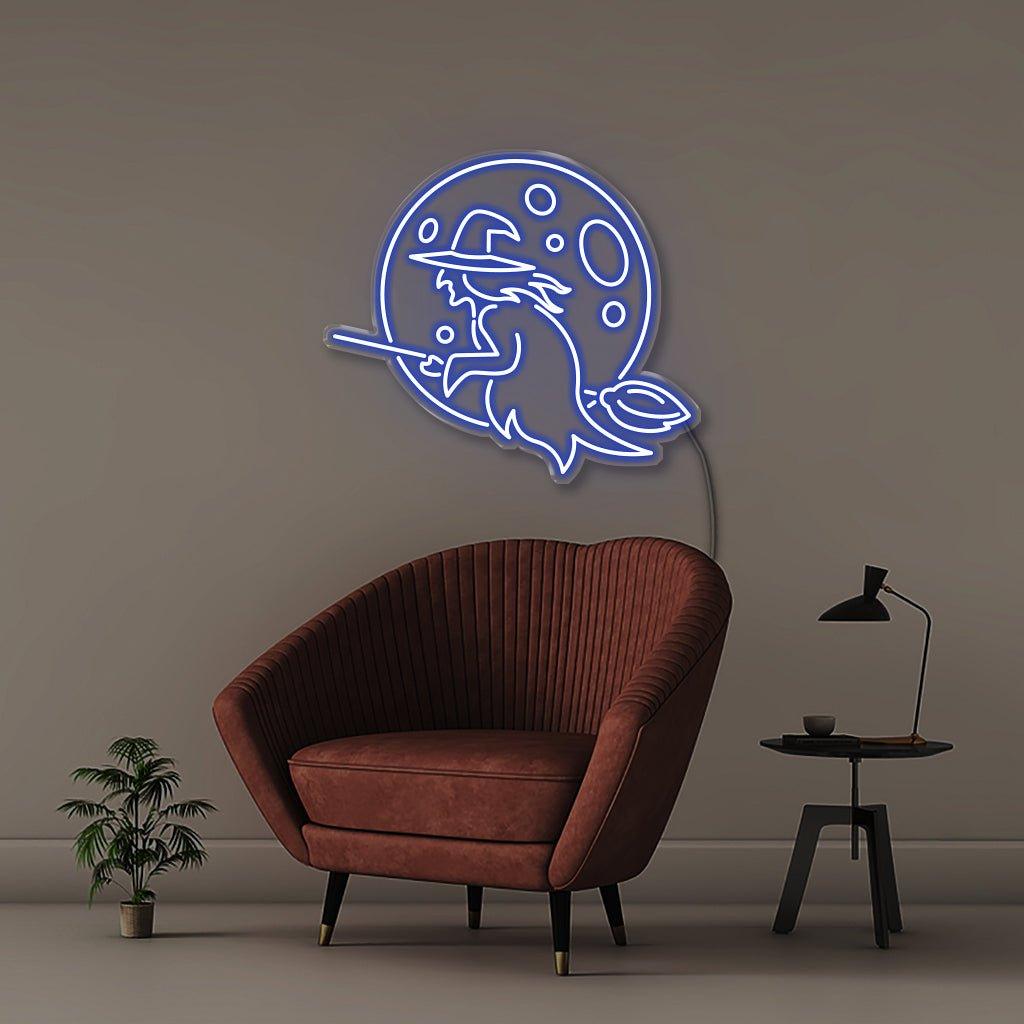 Witch - Neonific - LED Neon Signs - 30" (76cm) - Blue