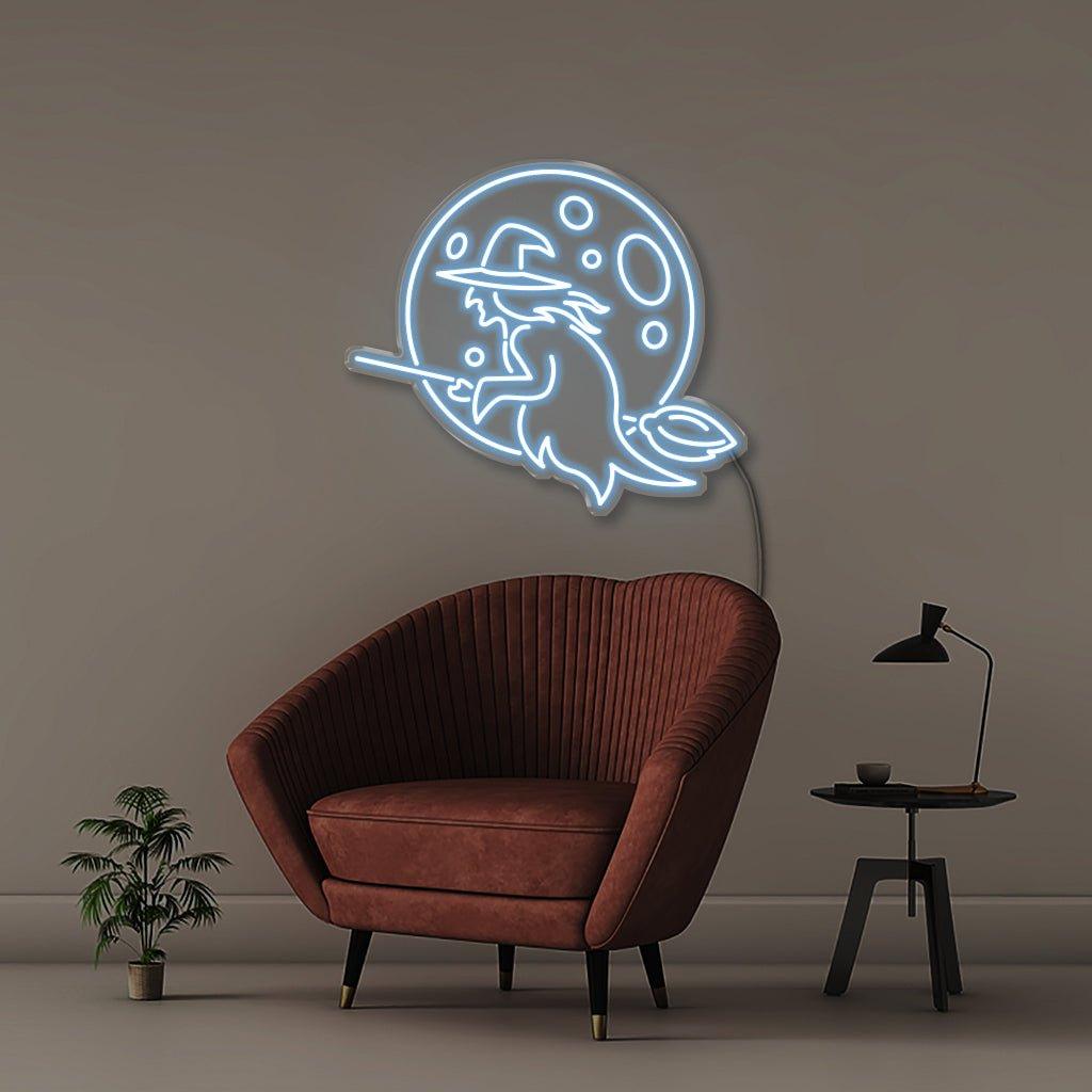 Witch - Neonific - LED Neon Signs - 30" (76cm) - Light Blue