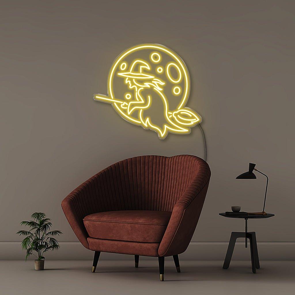 Witch - Neonific - LED Neon Signs - 30" (76cm) - Yellow