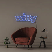 Witty - Neonific - LED Neon Signs - 24" (61cm) - Blue