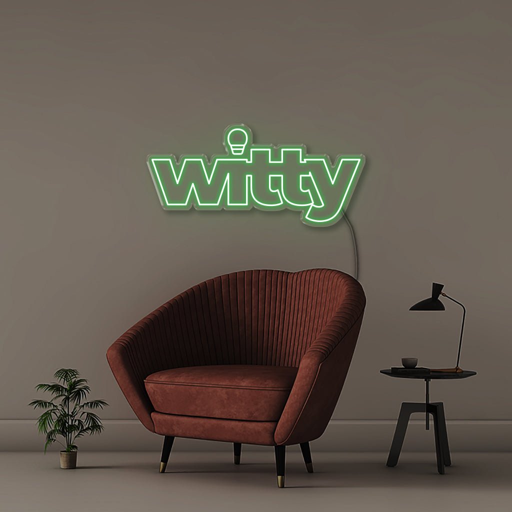 Witty - Neonific - LED Neon Signs - 24" (61cm) - Green