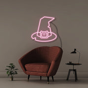 Wizard Hat - Neonific - LED Neon Signs - 18" (46cm) - Light Pink