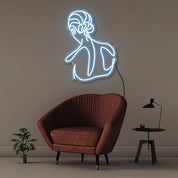 Womans Back - Neonific - LED Neon Signs - 30" (76cm) - Light Blue