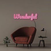 Wonderful - Neonific - LED Neon Signs - 36" (91cm) - Pink