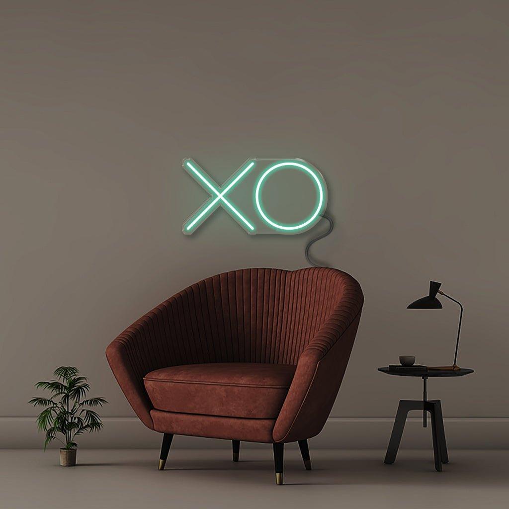 XO - Neonific - LED Neon Signs - 12" (31cm) - Sea Foam