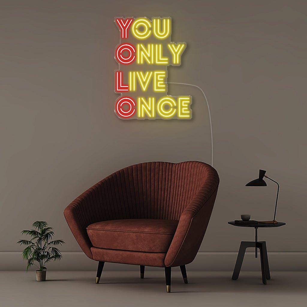 YOU ONLY LIVE ONCE - Neonific - LED Neon Signs - Multi - color - Indoors