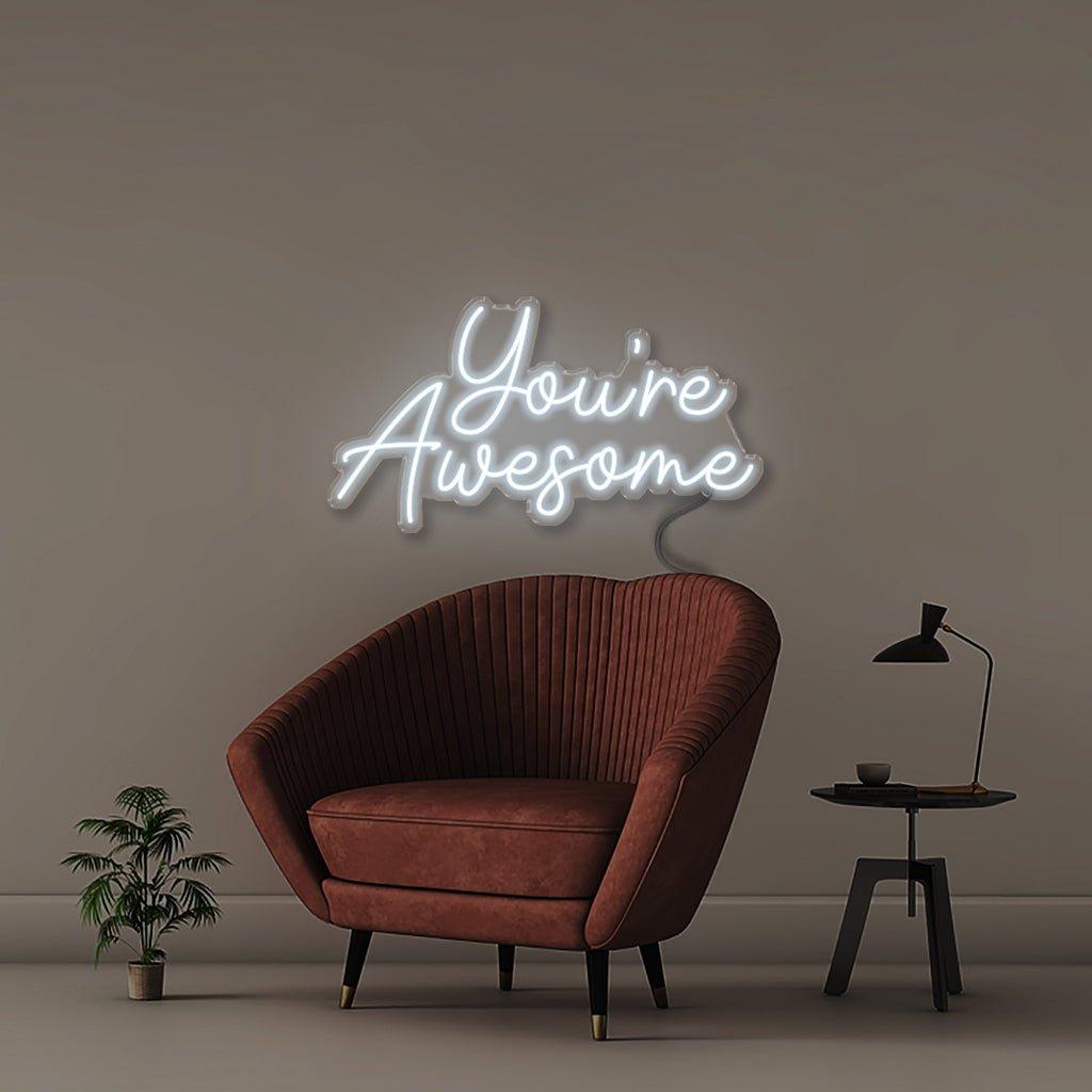 You're awesome - Neonific - LED Neon Signs - 18" (46cm) - Cool White