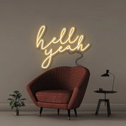 Hell Yeah - Neonific - LED Neon Signs - 50 CM - Warm White